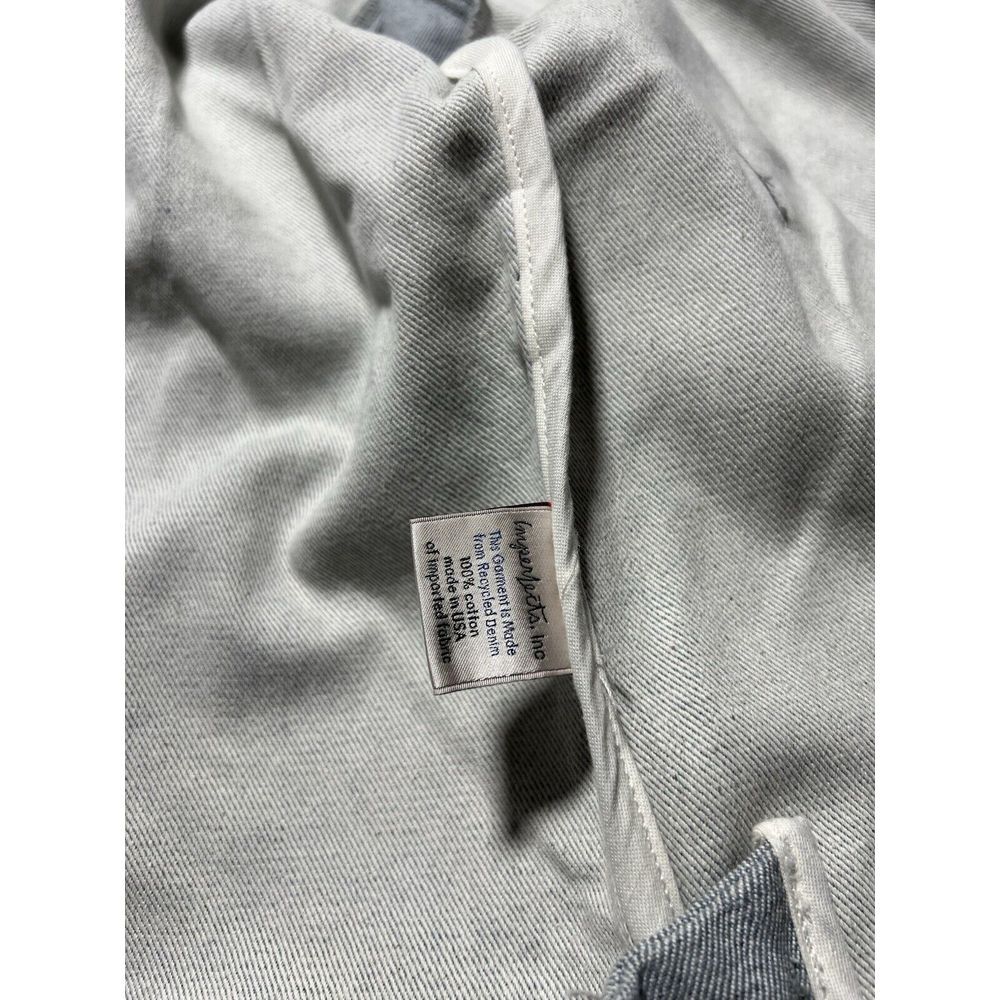 Imperfects Jacket Mens Shepards‎ Denim Button Up Patchwork Chore Coat Shacket XS - Picture 10 of 16